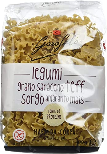 8x Garofalo Mafalda LEGUMI E CEREALI - Nudeln mit Hülsenfrüchten und Getreide - Glutenfrei - Karton mit 8 Packungen zu 400 g + Italian Gourmet Polpa 400g von Italian Gourmet E.R.
