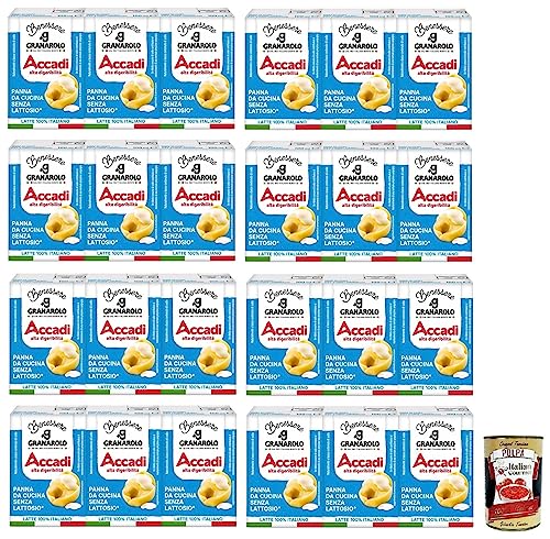 8x Granarolo Panna Accadì,Hochverdauliche,Langanhaltende,UHT-Kochsahne Laktosefrei,Tetrapak-Verpackung ( 3 x 100ml ) + Italian Gourmet Polpa di Pomodoro 400g Dose von Italian Gourmet E.R.