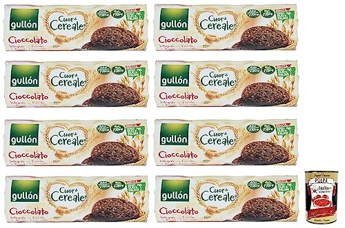 8x Gullón Cuor di Cereale Cioccolato Kekse,Vollkornkekse mit Schokolade und Haferflocken,Packung mit 280g + Italian Gourmet Polpa di Pomodoro 400g Dose 8x Gullón Cuor di Cereale Cioccolato Kekse,Vollkornkekse mit Schokolade und Haferflocken,Packung mit 280g + Italian Gourmet Polpa di Pomodoro 400g Dose von Italian Gourmet E.R.