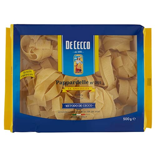 8x Pasta De Cecco 100% Italienisch Le Specialità Pappardelle N° 201 Nudeln 500g + Italian Gourmet Polpa 400g von Italian Gourmet E.R.