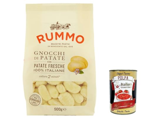 8x Rummo Gnocchi di patate 100% Italienisch Kartoffelklößchen Nudeln 500g + Italian Gourmet 400g von Italian Gourmet E.R.