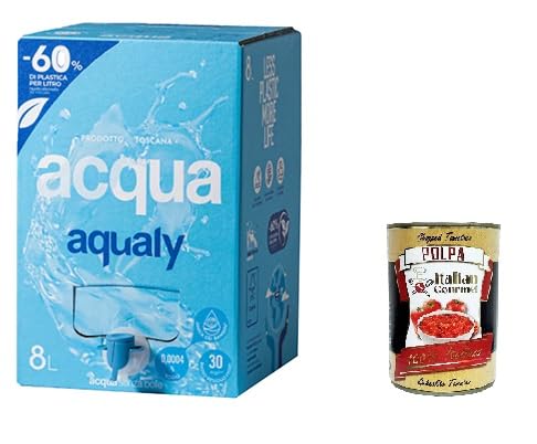 AQUALY Acqua Naturale in BOx da 8lt con erogatore Natürliches Wasser in 8-Liter-Box mit Spender + Italian Gourmet polpa 400g AQUALY Acqua Naturale in BOx da 8lt con erogatore Natürliches Wasser in 8-Liter-Box mit Spender + Italian Gourmet polpa 400g von Italian Gourmet E.R.