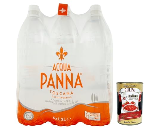 Acqua Panna Still Natural Mineralwasser, natürliches Wasser, Mineral Water 6x 1500ml + Italian Gourmet polpa 400g Acqua Panna Still Natural Mineralwasser, natürliches Wasser, Mineral Water 6x 1500ml + Italian Gourmet polpa 400g von Italian Gourmet E.R.
