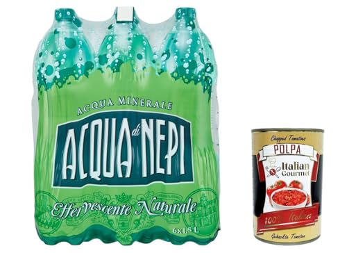 Acqua di Nepi Acqua Minerale Effervescente Naturale, Natürliches sprudelndes Mineralwasser Pet 6 x 1,5 l + Italian Gourmet polpa 400g Acqua di Nepi Acqua Minerale Effervescente Naturale, Natürliches sprudelndes Mineralwasser Pet 6 x 1,5 l + Italian Gourmet polpa 400g von Italian Gourmet E.R.