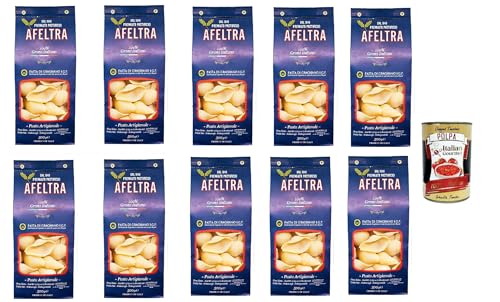 Afeltra Conchiglione 100% Grano Italiano 500g,Gragnano IGP - Nudeln aus Hartweizengrieß von höchster Qualität 10x 500g + Italian Gourmet Polpa di Pomodoro 400g Dose Afeltra Conchiglione 100% Grano Italiano 500g,Gragnano IGP - Nudeln aus Hartweizengrieß von höchster Qualität 10x 500g + Italian Gourmet Polpa di Pomodoro 400g Dose von Italian Gourmet E.R.