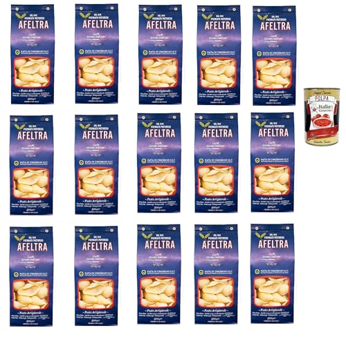 Afeltra Conchiglione 100% Grano Italiano 500g,Gragnano IGP - Nudeln aus Hartweizengrieß von höchster Qualität 15x 500g + Italian Gourmet Polpa di Pomodoro 400g Dose Afeltra Conchiglione 100% Grano Italiano 500g,Gragnano IGP - Nudeln aus Hartweizengrieß von höchster Qualität 15x 500g + Italian Gourmet Polpa di Pomodoro 400g Dose von Italian Gourmet E.R.