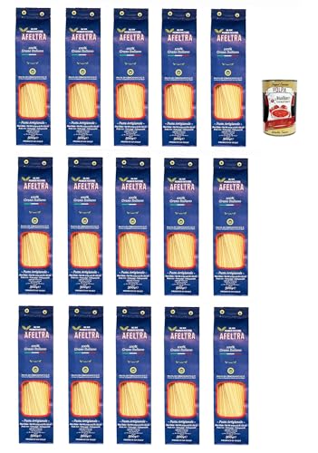 Afeltra Linguina 100% Grano Italiano 500g,Gragnano IGP - Nudeln aus Hartweizengrieß von höchster Qualität 15x 500g + Italian Gourmet Polpa di Pomodoro 400g Dose Afeltra Linguina 100% Grano Italiano 500g,Gragnano IGP - Nudeln aus Hartweizengrieß von höchster Qualität 15x 500g + Italian Gourmet Polpa di Pomodoro 400g Dose von Italian Gourmet E.R.