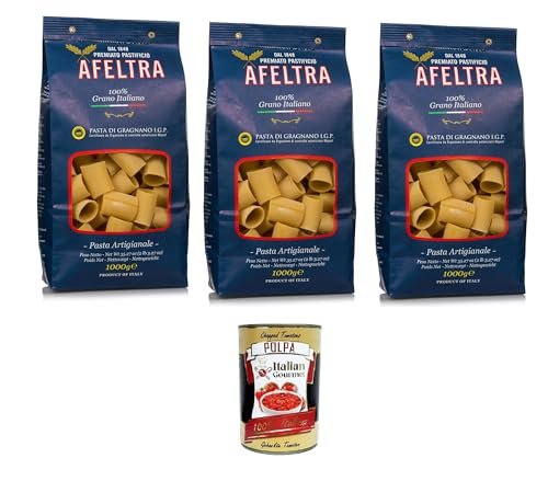 Afeltra Pasta di Gragnano I.G.P Paccheri I.G.P. Grießnudeln 3x 500gr + Italian Gourmet polpa 400g Afeltra Pasta di Gragnano I.G.P Paccheri I.G.P. Grießnudeln 3x 500gr + Italian Gourmet polpa 400g von Italian Gourmet E.R.