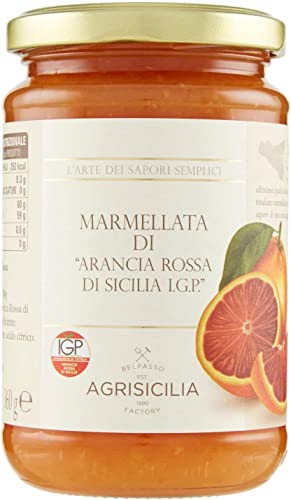 Agrisicilia Marmellata di Arancia Rossa di Sicilia IGP - Sizilianische Blutorangenmarmelade IGP 6x 360 g von Italian Gourmet E.R.