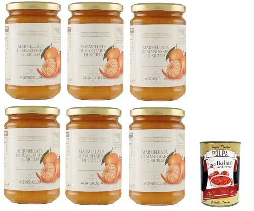 Agrisicilia Marmellata di Mandarini di Sicilia - sizilianische Mandarinenmarmelade 6x 360 g + Italian Gourmet polpa 400g Agrisicilia Marmellata di Mandarini di Sicilia - sizilianische Mandarinenmarmelade 6x 360 g + Italian Gourmet polpa 400g von Italian Gourmet E.R.