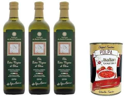 Al bano carrisi olio extra vergine di oliva Olivenöl extra vergine 3x 75 cl+ Italian Gourmet Polpa di Pomodoro 400g Al bano carrisi olio extra vergine di oliva Olivenöl extra vergine 3x 75 cl+ Italian Gourmet Polpa di Pomodoro 400g von Italian Gourmet E.R.