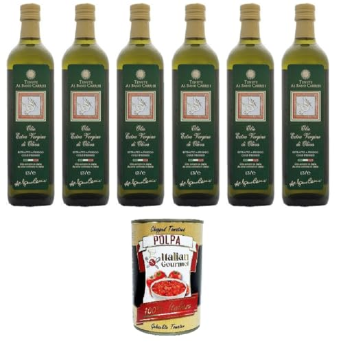 Al bano carrisi olio extra vergine di oliva Olivenöl extra vergine 6x 75 cl+ Italian Gourmet Polpa di Pomodoro 400g Al bano carrisi olio extra vergine di oliva Olivenöl extra vergine 6x 75 cl+ Italian Gourmet Polpa di Pomodoro 400g von Italian Gourmet E.R.