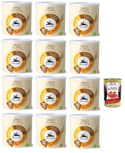 Alce Nero Orzo solubile, Classico Instant lösliche Gerste Getreidekaffee kaffee, 12x 125g + Italian Gourmet polpa 400g Alce Nero Orzo solubile, Classico Instant lösliche Gerste Getreidekaffee kaffee, 12x 125g + Italian Gourmet polpa 400g von Italian Gourmet E.R.