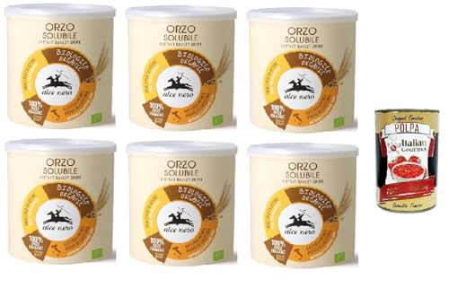 Alce Nero Orzo solubile, Classico Instant lösliche Gerste Getreidekaffee kaffee, 6x 125g + Italian Gourmet polpa 400g Alce Nero Orzo solubile, Classico Instant lösliche Gerste Getreidekaffee kaffee, 6x 125g + Italian Gourmet polpa 400g von Italian Gourmet E.R.