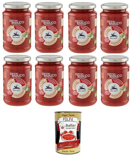 Alce Nero Pomodoro con basilico Tomate mit Basilikum 8x350gr +Italian Gourmet polpa 400g Alce Nero Pomodoro con basilico Tomate mit Basilikum 8x350gr +Italian Gourmet polpa 400g von Italian Gourmet E.R.