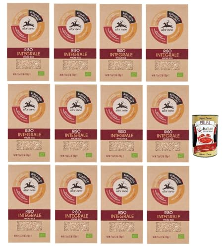 Alce Nero Riso Integrale vollkorn Reis 12x 500g Italienischer Reis, Ideal für Salate und Suppen, 100% italienischer Reis + Italian Gourmet polpa 400g Alce Nero Riso Integrale vollkorn Reis 12x 500g Italienischer Reis, Ideal für Salate und Suppen, 100% italienischer Reis + Italian Gourmet polpa 400g von Italian Gourmet E.R.