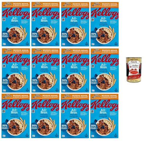 All Bran Nice Morning,Vollkornbögen mit Weizenkleie mit Zugabe von Vitaminen und Eisen, mit natürlichen Weizenbranfasern 12x 500g + Italian Gourmet polpa 400g All Bran Nice Morning,Vollkornbögen mit Weizenkleie mit Zugabe von Vitaminen und Eisen, mit natürlichen Weizenbranfasern 12x 500g + Italian Gourmet polpa 400g von Italian Gourmet E.R.