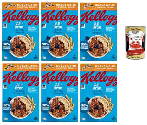 All Bran Nice Morning,Vollkornbögen mit Weizenkleie mit Zugabe von Vitaminen und Eisen, mit natürlichen Weizenbranfasern 6x 500g + Italian Gourmet polpa 400g All Bran Nice Morning,Vollkornbögen mit Weizenkleie mit Zugabe von Vitaminen und Eisen, mit natürlichen Weizenbranfasern 6x 500g + Italian Gourmet polpa 400g von Italian Gourmet E.R.