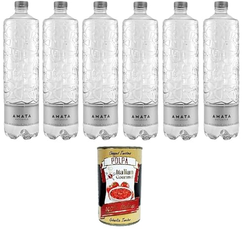 Amata- Acqua Minerale Naturale Natürliches Mineralwasser Special Edition 6x1lt + Italian Gourmet polpa 400g Amata- Acqua Minerale Naturale Natürliches Mineralwasser Special Edition 6x1lt + Italian Gourmet polpa 400g von Italian Gourmet E.R.