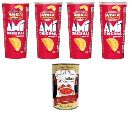 Amica Chips AMI' Crunchy Original 4x 100gr + Italian Gourmet polpa 400g Amica Chips AMI' Crunchy Original 4x 100gr + Italian Gourmet polpa 400g von Italian Gourmet E.R.