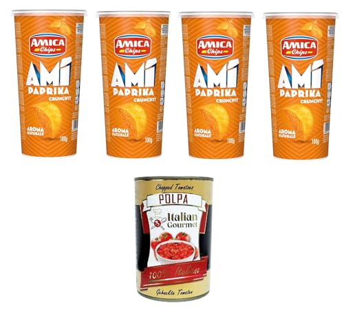 Amica Chips AMI' Crunchy Paprika 4x 100gr + Italian Gourmet polpa 400g Amica Chips AMI' Crunchy Paprika 4x 100gr + Italian Gourmet polpa 400g von Italian Gourmet E.R.
