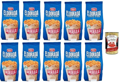 Amica Chips Eldorada Chips mit Salsa B.B.Q. Kartoffelchips gesalzen 10x 130g Kartoffel + Italian Gourmet polpa 400g Amica Chips Eldorada Chips mit Salsa B.B.Q. Kartoffelchips gesalzen 10x 130g Kartoffel + Italian Gourmet polpa 400g von Italian Gourmet E.R.