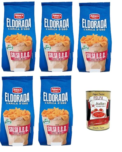 Amica Chips Eldorada Chips mit Salsa B.B.Q. Kartoffelchips gesalzen 5x 130g Kartoffel + Italian Gourmet polpa 400g Amica Chips Eldorada Chips mit Salsa B.B.Q. Kartoffelchips gesalzen 5x 130g Kartoffel + Italian Gourmet polpa 400g von Italian Gourmet E.R.