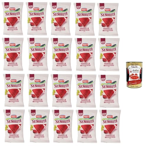 Amica Chips Señorita Tortilla mit Rote Bete 20x170 g+ Italian Gourmet polpa 400g Amica Chips Señorita Tortilla mit Rote Bete 20x170 g+ Italian Gourmet polpa 400g von Italian Gourmet E.R.