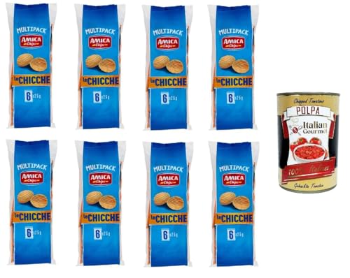 Amica chips le chicche Multipack 8x150gr Packung mit 6 Beuteln à 25 g+ Italian Gourmet Polpa di Pomodoro 400g Amica chips le chicche Multipack 8x150gr Packung mit 6 Beuteln à 25 g+ Italian Gourmet Polpa di Pomodoro 400g von Italian Gourmet E.R.