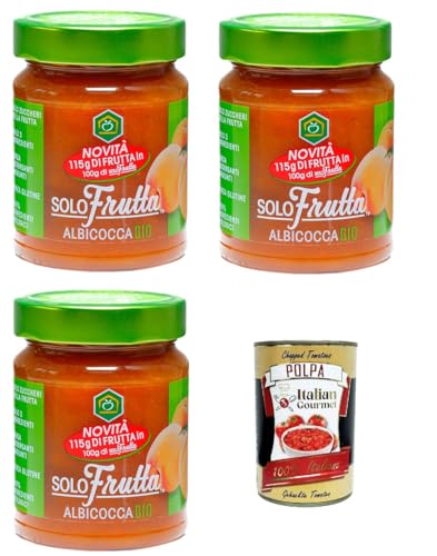 Apicoltura Casentinese marmellata Solo Frutta Albicocca Marmelade Nur Frucht Aprikose 3x295gr + Italian Gourmet Polpa di Pomodoro 400g Apicoltura Casentinese marmellata Solo Frutta Albicocca Marmelade Nur Frucht Aprikose 3x295gr + Italian Gourmet Polpa di Pomodoro 400g von Italian Gourmet E.R.
