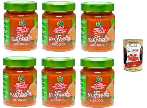 Apicoltura Casentinese marmellata Solo Frutta Albicocca Marmelade Nur Frucht Aprikose 6x295gr + Italian Gourmet Polpa di Pomodoro 400g Apicoltura Casentinese marmellata Solo Frutta Albicocca Marmelade Nur Frucht Aprikose 6x295gr + Italian Gourmet Polpa di Pomodoro 400g von Italian Gourmet E.R.