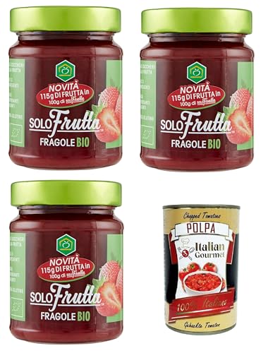 Apicoltura Casentinese marmellata Solo Frutta Fragole Nur Erdbeer-Fruchtmarmelade 3x295 g+ Italian Gourmet Polpa di Pomodoro 400g Apicoltura Casentinese marmellata Solo Frutta Fragole Nur Erdbeer-Fruchtmarmelade 3x295 g+ Italian Gourmet Polpa di Pomodoro 400g von Italian Gourmet E.R.