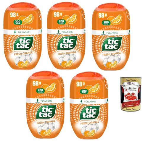 Arancia- Süßigkeiten mit sehr feiner Zuckerabdeckung und eine Orangen -Geschmacksfüllung, glutenfrei, 5 Packung mit 200 zuckerhaltigen Mandeln + Italian Gourmet polpa 400g Arancia- Süßigkeiten mit sehr feiner Zuckerabdeckung und eine Orangen -Geschmacksfüllung, glutenfrei, 5 Packung mit 200 zuckerhaltigen Mandeln + Italian Gourmet polpa 400g von Italian Gourmet E.R.