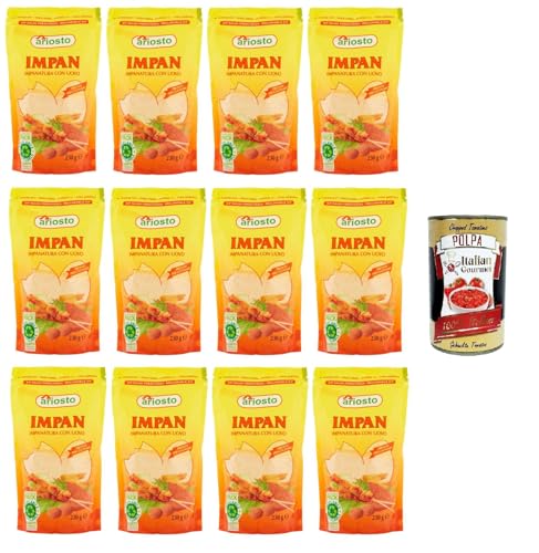 Ariosto Impan Impanatura con Uovo Impan-Panade mit Ei 12x230 g+ Italian Gourmet polpa 400g Ariosto Impan Impanatura con Uovo Impan-Panade mit Ei 12x230 g+ Italian Gourmet polpa 400g von Italian Gourmet E.R.
