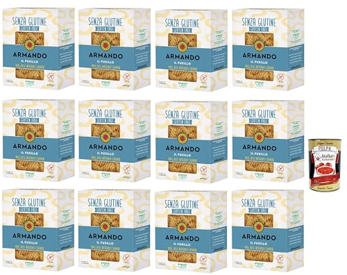 Armando, Il Fusillo senza glutine,Gluten -freie Pasta mit Multikereals mit Mais, Vollreis und Quinoa - Fusilli gluten free 12x 400 g + Italian Gourmet polpa 400g Armando, Il Fusillo senza glutine,Gluten -freie Pasta mit Multikereals mit Mais, Vollreis und Quinoa - Fusilli gluten free 12x 400 g + Italian Gourmet polpa 400g von Italian Gourmet E.R.