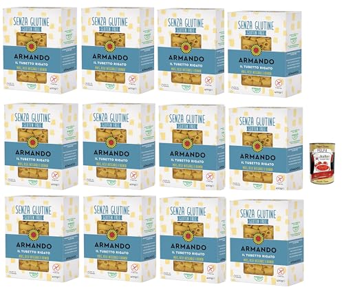 Armando, Il tubetto rigato senza glutine, Gluten -freie Pasta mit Multikereals mit Mais, Vollreis und Quinoa - Tubetti rigate gluten free 12x 400 g + Italian Gourmet polpa 400g Armando, Il tubetto rigato senza glutine, Gluten -freie Pasta mit Multikereals mit Mais, Vollreis und Quinoa - Tubetti rigate gluten free 12x 400 g + Italian Gourmet polpa 400g von Italian Gourmet E.R.