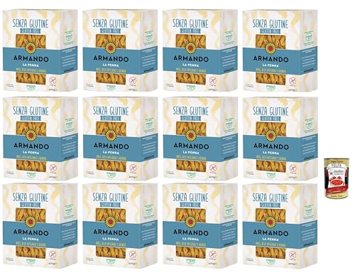 Armando, La penna senza glutine,Gluten -freie Pasta mit Multikereals mit Mais, Vollreis und Quinoa - Penne gluten free 12x 400 g + Italian Gourmet polpa 400g Armando, La penna senza glutine,Gluten -freie Pasta mit Multikereals mit Mais, Vollreis und Quinoa - Penne gluten free 12x 400 g + Italian Gourmet polpa 400g von Italian Gourmet E.R.
