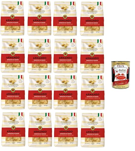 Armando Gnocchi di patate con patate fresche Kartoffelgnocchi mit frischen Kartoffeln 16x500gr + Italian Gourmet polpa 400g Armando Gnocchi di patate con patate fresche Kartoffelgnocchi mit frischen Kartoffeln 16x500gr + Italian Gourmet polpa 400g von Italian Gourmet E.R.