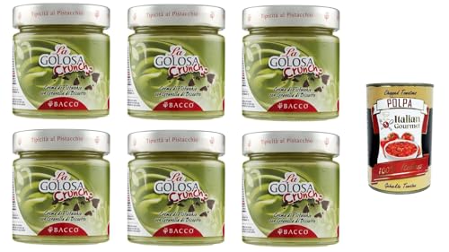 Bacco La Golosa Crema al Pistacchio con Granella di biscotto Die köstliche Pistaziencreme mit Keksbröseln 6x200gr + Italian Gourmet polpa 400g Bacco La Golosa Crema al Pistacchio con Granella di biscotto Die köstliche Pistaziencreme mit Keksbröseln 6x200gr + Italian Gourmet polpa 400g von Italian Gourmet E.R.