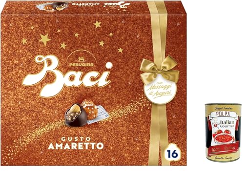 Baci® Perugina® Praline Box Weihnachten mit Amaretto Aroma und Mandelstückchen 200g + Italian gourmet polpa 400g von Italian Gourmet E.R.