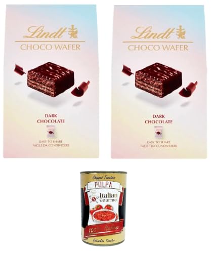 Bag Choco Wafer Dunkle Schokolade Knusprige Pralinen, einzeln verpackte Pralinen 2x130g+ Italian Gourmet polpa 400g Bag Choco Wafer Dunkle Schokolade Knusprige Pralinen, einzeln verpackte Pralinen 2x130g+ Italian Gourmet polpa 400g von Italian Gourmet E.R.