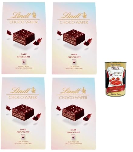 Bag Choco Wafer Dunkle Schokolade Knusprige Pralinen, einzeln verpackte Pralinen 4x130g+ Italian Gourmet polpa 400g Bag Choco Wafer Dunkle Schokolade Knusprige Pralinen, einzeln verpackte Pralinen 4x130g+ Italian Gourmet polpa 400g von Italian Gourmet E.R.
