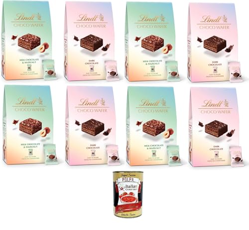 Bag Choco Wafer Testpaket Haselnuss und Gianduja, einzeln verpackt, Wafer Dunkle Schokolade Knusprige Pralinen 8x135g+ Italian Gourmet polpa 400g Bag Choco Wafer Testpaket Haselnuss und Gianduja, einzeln verpackt, Wafer Dunkle Schokolade Knusprige Pralinen 8x135g+ Italian Gourmet polpa 400g von Italian Gourmet E.R.