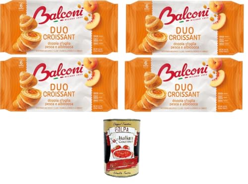 Balconi- Croissant DUO Pesca e Albicocca Doppelschichtiges Schokoladen-Croissant DUO Pfirsich und Aprikose 4x 300gr + Italian Gourmet polpa 400g Balconi- Croissant DUO Pesca e Albicocca Doppelschichtiges Schokoladen-Croissant DUO Pfirsich und Aprikose 4x 300gr + Italian Gourmet polpa 400g von Italian Gourmet E.R.