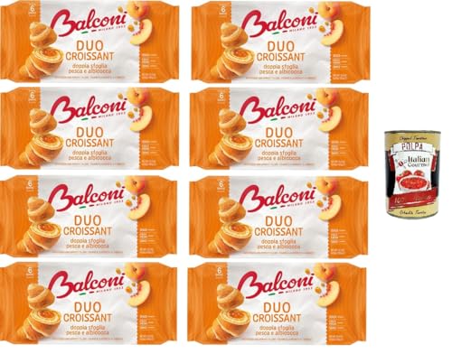 Balconi- Croissant DUO Pesca e Albicocca Doppelschichtiges Schokoladen-Croissant DUO Pfirsich und Aprikose 8x 300gr + Italian Gourmet polpa 400g Balconi- Croissant DUO Pesca e Albicocca Doppelschichtiges Schokoladen-Croissant DUO Pfirsich und Aprikose 8x 300gr + Italian Gourmet polpa 400g von Italian Gourmet E.R.