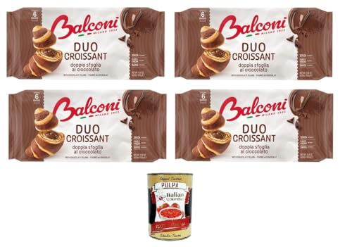 Balconi- Croissant DUO cacao Doppelschichtiges Schokoladen-Croissant DUO Kakao 4x 300gr + Italian Gourmet polpa 400g Balconi- Croissant DUO cacao Doppelschichtiges Schokoladen-Croissant DUO Kakao 4x 300gr + Italian Gourmet polpa 400g von Italian Gourmet E.R.