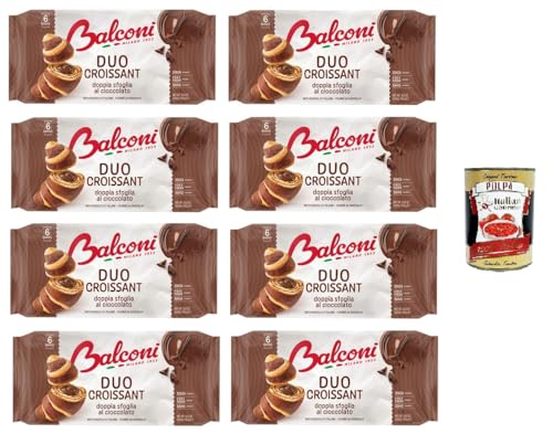 Balconi- Croissant DUO cacao Doppelschichtiges Schokoladen-Croissant DUO Kakao 8x 300gr + Italian Gourmet polpa 400g Balconi- Croissant DUO cacao Doppelschichtiges Schokoladen-Croissant DUO Kakao 8x 300gr + Italian Gourmet polpa 400g von Italian Gourmet E.R.