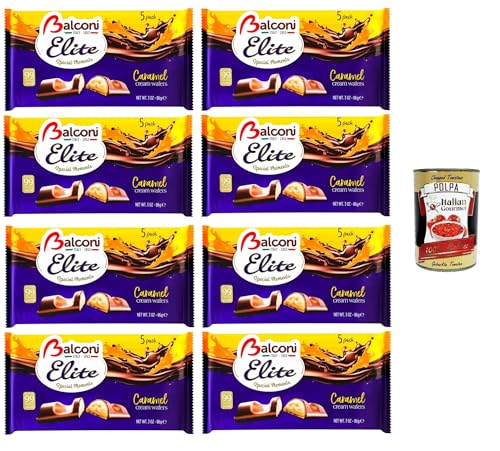 Balconi Elite Special Moments Caramel Cream Wafers Karamell-Creme-Waffeln 8x86gr + Italian Gourmet polpa 400g Balconi Elite Special Moments Caramel Cream Wafers Karamell-Creme-Waffeln 8x86gr + Italian Gourmet polpa 400g von Italian Gourmet E.R.