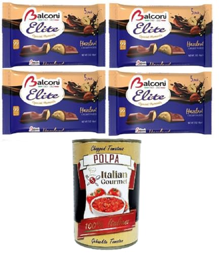 Balconi Elite Special Moments hazelnut Cream Wafers Haselnusscremewaffeln 4x86gr + Italian Gourmet polpa 400g Balconi Elite Special Moments hazelnut Cream Wafers Haselnusscremewaffeln 4x86gr + Italian Gourmet polpa 400g von Italian Gourmet E.R.
