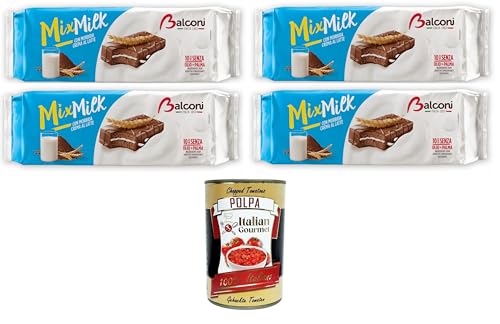 Balconi Mix Milk, Crema al latte e morbido pan di spagna al cioccolato Mix Milch, Milchcreme und weicher Schokoladen-Biskuitkuchen 4x350gr + Italian Gourmet polpa 400g Balconi Mix Milk, Crema al latte e morbido pan di spagna al cioccolato Mix Milch, Milchcreme und weicher Schokoladen-Biskuitkuchen 4x350gr + Italian Gourmet polpa 400g von Italian Gourmet E.R.